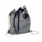 Chambray Drawstring Bag -Koszej -Grey